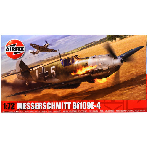 Level 1 Model Kit Messerschmitt Bf109E-4 Fighter Aircraft 1/72 Plastic Model Kit by Airfix