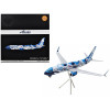 Boeing 737-800 Commercial Aircraft with Flaps Down