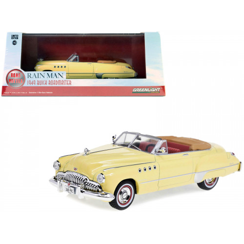 Charlie Babbitt's 1949 Buick Roadmaster Convertible Cream with Red Interior 