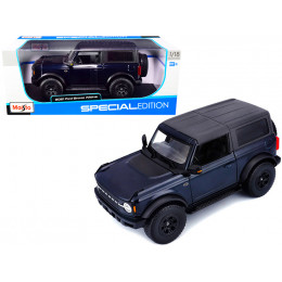 2021 Ford Bronco Wildtrak Dark Blue Metallic with Dark Gray Top 