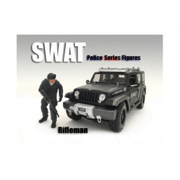 SWAT Team Rifleman Figure For 1:24 Scale Models by American Diorama