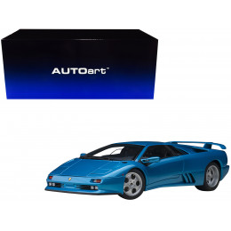 Lamborghini Diablo SE30 Blu Sirena Blue Metallic 1/18 Model Car by Autoart