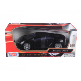 Lamborghini LP 560-4 Black 1/18 Diecast Car Model by Motormax