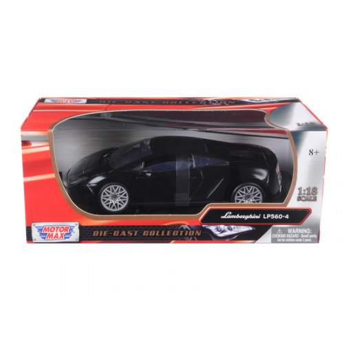 Lamborghini LP 560-4 Black 1/18 Diecast Car Model by Motormax