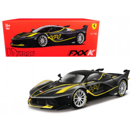 Ferrari FXX-K #44 Black with Yellow Stripes 