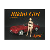 April Bikini Calendar Girl Figure for 1/24 Scale Models by American Diorama