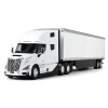Volvo VNL 860 High-Roof Sleeper and 53' Trailer with Skirts White 1/50 Diecast Model by First Gear