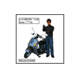 Biker Cash Figure For 1:12 Models by American Diorama