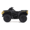 Can-Am Outlander XT-P 1000R ATV Iron Gray and Neo Yellow with Driver Figure 1/32 Diecast Model by BRP Models
