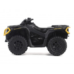 Can-Am Outlander XT-P 1000R ATV Iron Gray and Neo Yellow with Driver Figure 1/32 Diecast Model by BRP Models