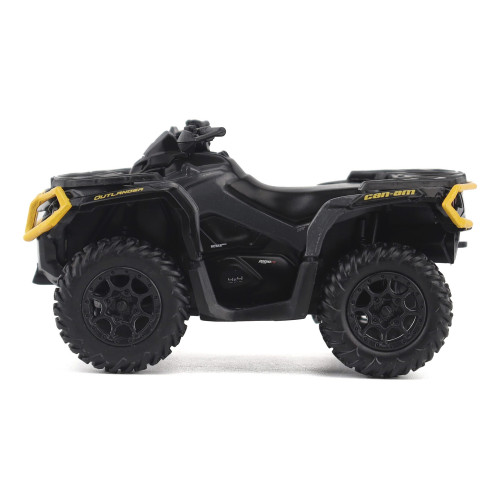 Can-Am Outlander XT-P 1000R ATV Iron Gray and Neo Yellow with Driver Figure 1/32 Diecast Model by BRP Models