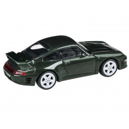 RUF CTR2 Forest Green Metallic 1/64 Diecast Model Car by Paragon Models