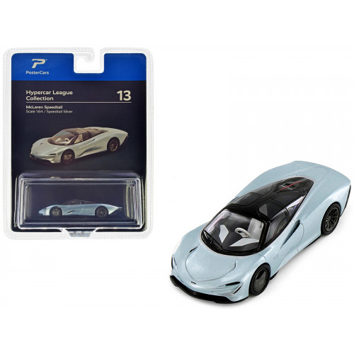 McLaren Speedtail Silver Metallic with Black Top 