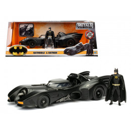 1989 Batmobile with Diecast Batman Figure 1/24 Diecast Model Car by Jada