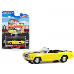 1969 Chevrolet Camaro SS Convertible Yellow with Black Stripes 