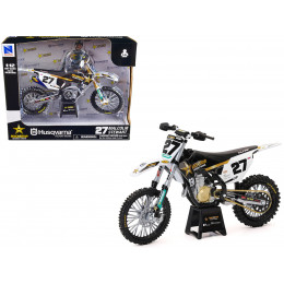 Husqvarna FC450 Motorcycle #27 Malcolm Stewart 'Rockstar Energy Drink' 1/12 Diecast Model by New Ray