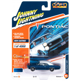 1966 Pontiac GTO Barrier Blue Metallic with White Top and White Interior 