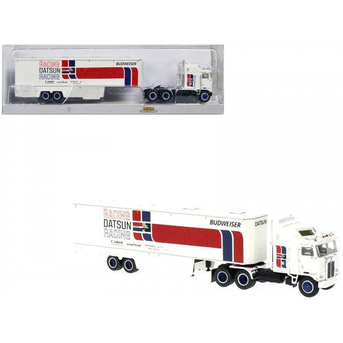 1980 Kenworth K-100 COE Aerodyne Transporter White 