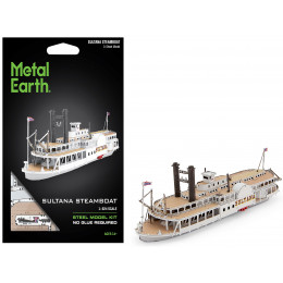 Model Kit Sultana Steamboat (Moderate Difficulty) Steel Model by Metal Earth