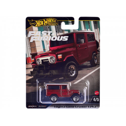 Toyota Land Cruiser FJ43 Red with White Top 