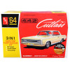 Skill 2 Model Kit 1964 Oldsmobile Cutlass 442 Hardtop 3-in-1 Kit 1/25 Scale Model by AMT