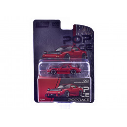 Mazda RX-7 Widebody RHD (Right Hand Drive) Red Metallic with Carbon Hood 