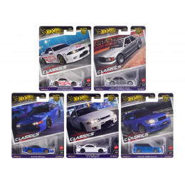 'Modern Classics' 5 piece Set 'Car Culture' 2024 Series E Diecast Model Cars by Hot Wheels