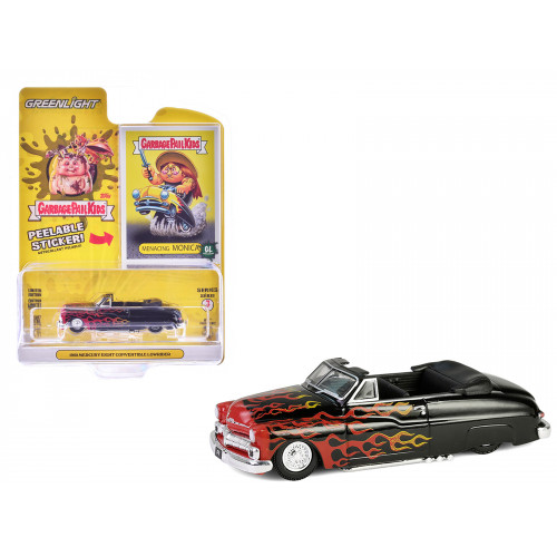 1950 Mercury Eight Convertible Lowrider Black with Flames 