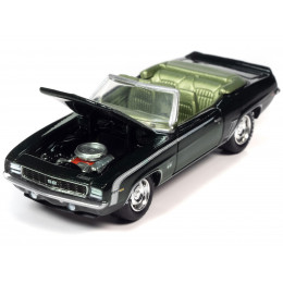 1969 Chevrolet Camaro RS/SS Convertible Fathom Green Metallic with White Stripes and Light Green Interior Limited Edition to 2524 pieces Worldwide 