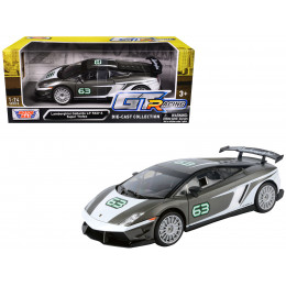 Lamborghini Gallardo LP 560-4 Super Trofeo #63 Gray Metallic and White 