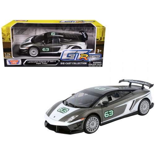 Lamborghini Gallardo LP 560-4 Super Trofeo #63 Gray Metallic and White 
