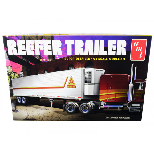 Skill 3 Model Kit Reefer Trailer 1/24 Scale Model by AMT