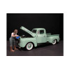 Car Girl in Tee Kylie Figurine for 1/24 Scale Models by American Diorama