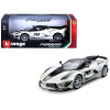 Ferrari FXX-K Evo #70 White 1/18 Diecast Model Car by Bburago