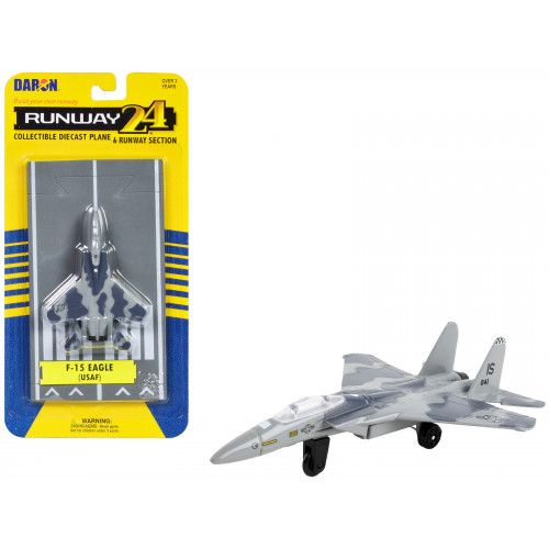 McDonnell Douglas F-15 Eagle Fighter Aircraft Gray Camouflage 