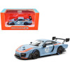 2018 Porsche 935/19 #70 Light Blue with Orange Accents 1/64 Diecast Model Car by Minichamps