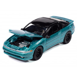 1991 Mitsubishi Eclipse GSX Tennessee Blue Metallic with Black Top 