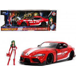 2020 Toyota Supra Red with Graphics and Miriya Sterling Diecast Figurine 