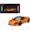 McLaren 750S McLaren Orange with Black Top 1/18 Model Car by Top Speed