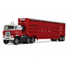 International TranStar COE and 45' Wilson Vintage Livestock Trailer 