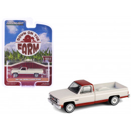 1981 GMC Sierra Classic K2500 Pickup Truck Beige and Dark Carmine Red 