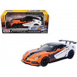 2019 Chevrolet Corvette ZR1 #24 Orange and White with Black Graphics 