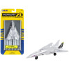 Grumman F-14 Tomcat Fighter Aircraft Silver Metallic 