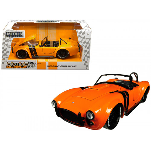 1965 Shelby Cobra 427 S/C Orange with Black Stripes 