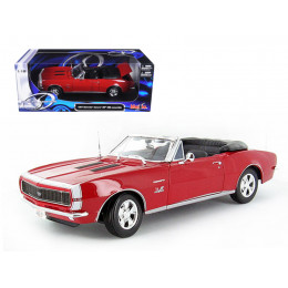 1967 Chevrolet Camaro SS 396 Convertible Red 1/18 Diecast Model Car by Maisto