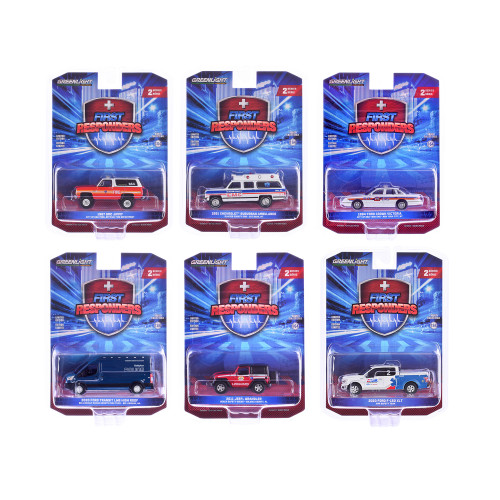 'First Responders' Set of 6 pieces Series 2 1/64 Diecast Model Cars by Greenlight
