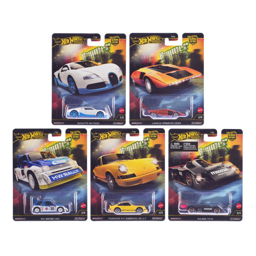 'Hammer Drop' 5 piece Set 'Car Culture' 2024 Series F Diecast Model Cars by Hot Wheels
