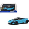 2020 McLaren 765 LT Curacao Blue with Black Top 1/43 Diecast Model Car by Solido