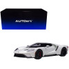 2017 Ford GT Frozen White 1/18 Model Car by Autoart