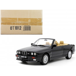 1989 BMW E30 M3 Convertible Diamond Black Metallic Limited Edition to 3000 pieces Worldwide 1/18 Model Car by Otto Mobile